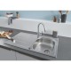 Комплект кухненска мивка от неръждаема стомана и смесител GROHE BauEdge 31562SD1