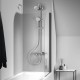 CERAFINE O душ система с едноръкохватков смесител за вана/душ