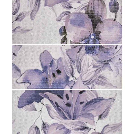 60/50 Viola deco set Flowers lila